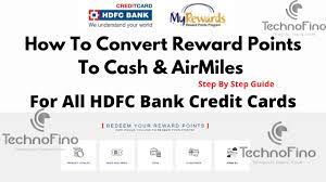 List of hdfc bank credit cards feature. How To Redeem Hdfc Bank Credit Card Reward Points To Cash Airmiles All Hdfc Bank Credit Cards Youtube
