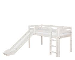 Denn hier verwandelt sich ein schlafplatz in luftiger höhe durch die. Kindermobel Kinderwagen Kinderartikel Online Kaufen Flexa Classic Halbhohes Bett Mit Rutsche Online Kaufen