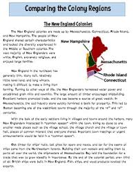 Colonial Regions Worksheets Teaching Resources Tpt