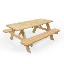 72 In Brown Southern Yellow Pine Rectangle Picnic Table Lowes Com In 2020 Picnic Table Folding Picnic Table Southern Yellow Pine