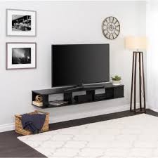 Prepac 70 In Black Composite Floating Tv Stand Fits Tvs Up To 75 In With Wall Mount Feature Bctw 1102 1 The Home Depot Living Room Tv Wall Mount Tv Stand Living Room Tv Wall