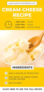 How To Make Cream Cheese Homemade Recipe My Fermented Foods Recipe In 2020 Recipes Cream Cheese Recipes Cream Cheese