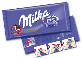 The Milka Chocolate Packaging Is Another Innovative Concept What Is So Special About It Is That It Doesn T Have Any Milka Chocolate Chocolate Packaging Milka
