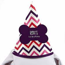 Pink And Purple Chevron Dog Birthday Party Hat Dog Birthday Hat Dog Birthday Dog Birthday Party