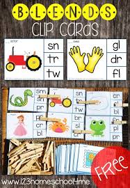 Free Consonant Blends Activities Printable Clip Cards Blends Activities Phonics Kindergarten Consonant Blends Activities