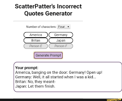 We did not find results for: Scatterpatter S Incorrect Quotes Generator The New Showdown Meta Fandom Hab Nochmal Mit Scatterpatter S Incorrect Quotes Generator Gespielt Ksnavel355