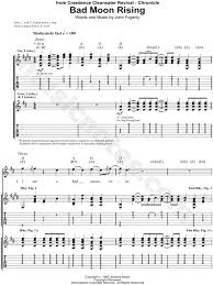 Don't go around tonight, well, it's bound to take your life, there's a bad moon on the rise. Creedence Clearwater Revival Bad Moon Rising Guitar Tab In D Major Download Print Sku Mn0107304