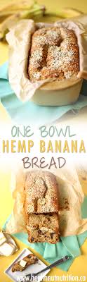 One Bowl Hemp Banana Bread 2 Ways Healthnut Nutrition Hemp Recipe Best Banana Bread Banana Bread Recipes