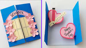 With our intuitive platform, it's easy for newbies to utilize all the tools and be creative. Diy Teacher S Day Greeting Card Handmade Teachers Day Card Making Ideas Youtube
