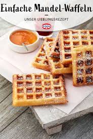 Einfache Mandel Waffeln Rezept Waffeln Lebensmittel Essen Waffeln Rezept