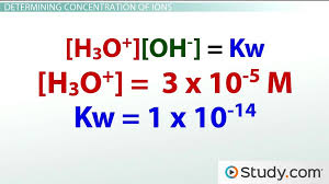 Find concentration of ions in this solution. Dissociation Constant And Autoionization Of Water Video Lesson Transcript Study Com