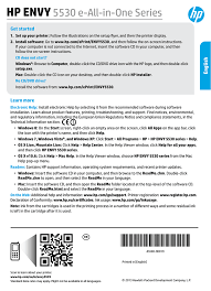 This driver package is available for 32 and 64 bit pcs. Hp Envy 5532 E All In One Printer Reference Guide Manualzz