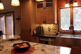 the natural cherry kitchen is near the