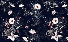 Maybe you would like to learn more about one of these? Amazon Com Murwall Dark Floral Wallpaper Vintage Flower Pattern Wall Mural Retro Home Decor Cafe Design Living Room Bedroom Entryway Handmade