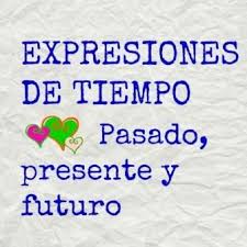 Siempre Hablamos Del Tiempo Que Hare Manana Que Estoy Haciendo Ahora Que Hice Ayer Y Usamos Continuamente Adve Expresiones Adverbios De Tiempo Adjetivos