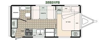 Bigfoot 21 Floor Plan Travel Trailer Floor Plans Small Camper Trailers Small Campers