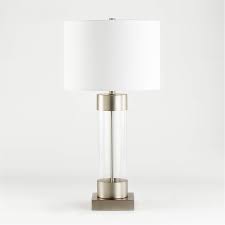 Table and desk lamps with usb port and outlet: Avenue Nickel Table Lamp With Usb Port Reviews Crate And Barrel