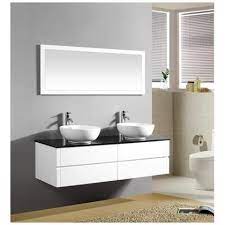 Non solo permette di guadagnare spazio anche nei bagni di piccole dimensioni, ma nasconde i tubi idraulici del lavabo, contribuendo a creare un ambiente più ordinato e facile da pulire. Bagno Italia Mobile Arredo Bagno 150cm Sospeso Bianco Con Lavabo D Appoggio E Specchio Mobili 1 Eprice
