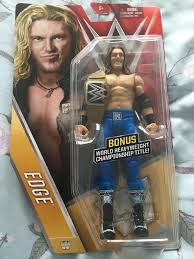 The wcw galoob action figure line was an action figure toyline based on the wrestlers of the now defunct world championship wrestling promotion (wcw). Wwe Mattel Edge Bonus Title Belt Wrestling Figure Brand New Chase In Toys Games Action Figures Sports Ebay With Images Wwe Action Figures Wwe Toys Wwe