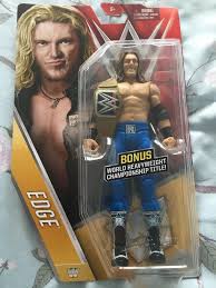World wrestling entertainment figure collection: Wwe Mattel Edge Bonus Title Belt Wrestling Figure Brand New Chase In Toys Games Action Figures Sports Ebay With Images Wwe Action Figures Wwe Toys Wwe