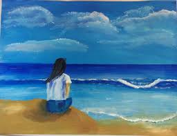 Girl On A Dune Tutorial With Ian Harris From Australia Landscape Pictures Painting Art