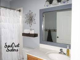 Diy Stick On Mirror Frame Sawdust Sisters