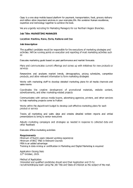 Ensure that communication flows effectively; Opay On Twitter Marketing Manager Job Description