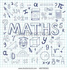 Maths Hand Drawn Vector Illustration With Doodle Mathematical Formulas Numbers And Objects Isolated On Exercise B Math Doodles How To Draw Hands Math Drawing
