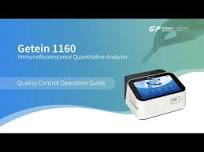 Getein1160 Immunofluorescence Quantitative Analyzer (POCT) ——Quality  Control Operation Guide