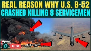 LIVE | U.S Air Force B-52 CRASHES Minutes After Takeoff, All 8 On Board  Feared Dead In California - YouTube