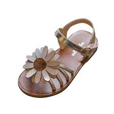 outtop toddler kids baby girls sandals flower roman sandals princess shoes