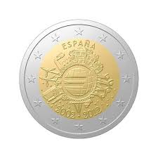 2 Euros Commemoratives 10 Ans Euro 2012 Philatelie72 Pas de pièce rare sur aucune de ces années 2 euros d'italie, espagne, allemagne, portugal, belgique, de lettonie : 2 euros commemoratives 10 ans euro 2012