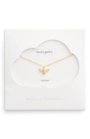 Estella Bartlett Treasure Me Bee Necklace Available At Nordstrom Bee Necklace Necklace Packaging Bee Jewelry