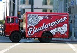 Driver Making A Delivery Of Budweiser Products Beer Truck Trucks Truck Driving Jobs