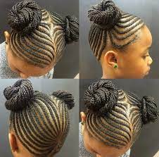 Cornrow And Buns Kids Hairstyles Hair Styles Little Girl Braids