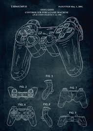 No114 1998 Controller For Metal Poster Xavier Vieira Displate Patent Art Metal Posters Art