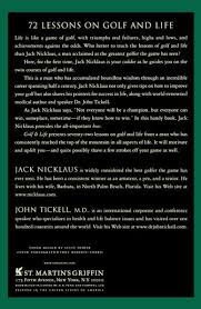 Golf & Life by Jack Nicklaus, John Tickell, Paperback