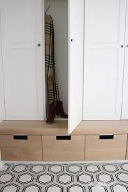 These mudroom storage ideas will help you to eliminate clutter and get organized once and for all. Organized Black And White Mudroom Reveal Remington Avenue