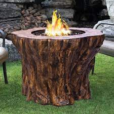 The first fire pit media that you can use are lava rocks which look like normal rocks. Sunbeam Concrete Propane Fire Pit Table Propane Fire Pit Table Fire Pit Table Fire Pit