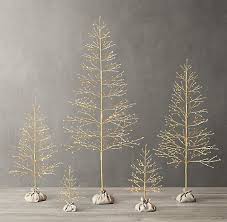 Lit Decor Rh Contemporary Holiday Decor Classic Holiday Decor Christmas Deco