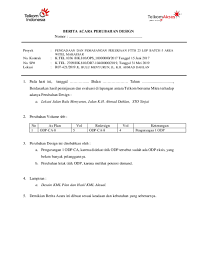 Doc Berita Acara Perubahan Design Mesel Tiranda Academia Edu