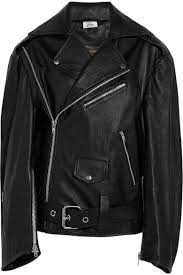 Black Oversized Leather Biker Jacket Vetements Black Leather Biker Jacket Leather Jacket Leather Biker Jacket