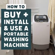 It is large enough to fit a decent size. Portable Washing Machines Tips To Buy Install Use Hawk Hill