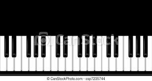 Die tasten befinden sich auf. Klavier Tastatur Schwarz Weiss Klavier Tastatur Schwarz Weiss Hintergrund Illustration Canstock