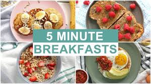 Easy 5 Minute Breakfast Recipes Healthy Breakfast Ideas Youtube Breakfast Recipes Easy Healthy Breakfast Recipes Easy Yummy Healthy Breakfast