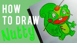 How To Draw Happy Tree Friends' Nutty - Youtube