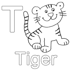 T Wie Tiger Jpg 600 600 Buchstaben Lernen Tiere Zum Ausmalen Abc Buchstaben