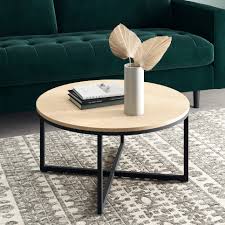 A warm, inviting coffee table for a modern setting; Temple Webster Boras 80cm Round Coffee Table Reviews