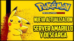 Nueva Actualizacion De Pokemon Revolution Online Android Server Amarillo Descarga Apk Youtube