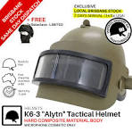 Russian K6-3 Tactical Helmet Altyn + Metal Visor FREE🚚SHIPPING AUST (OD)
